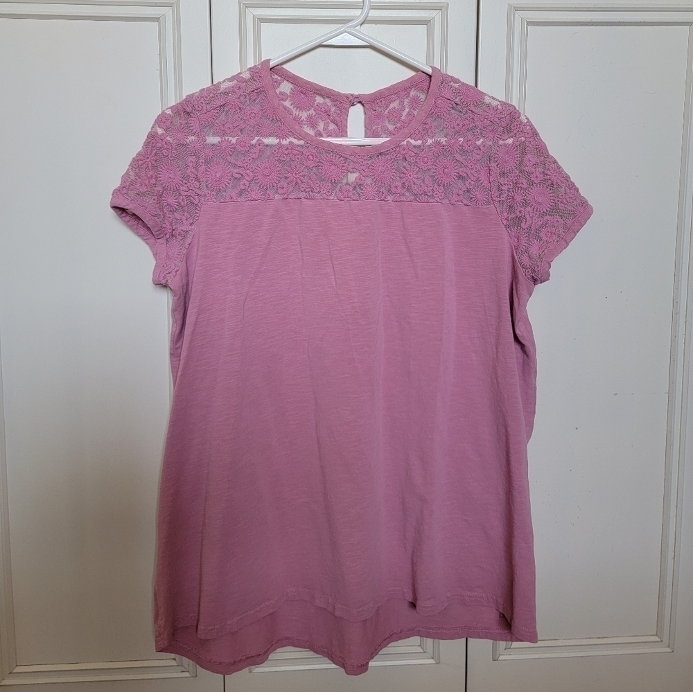 Matilda Jane Dusty Pink Blouse Size M EUC